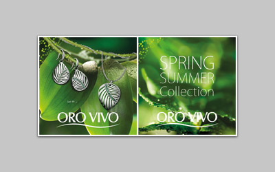 PLV affiche 92 x 92 cm  | Campagne Spring summer Orovivo Suisse & Allemagne .